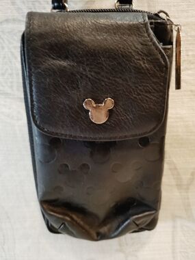 Disney Black Mickey Silhouette Crossbody  Bag